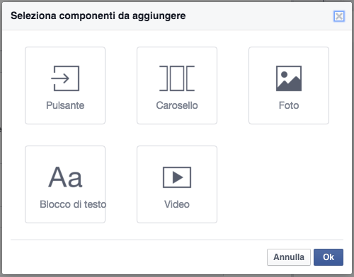 componenti canvas facebook
