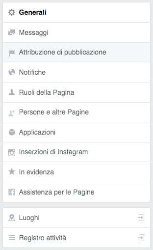 locations impostazione