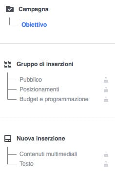 step realizzazione campagna facebook ADS